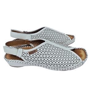 Pikolinos Puerto Vallarta Die Cut Sandals White 39